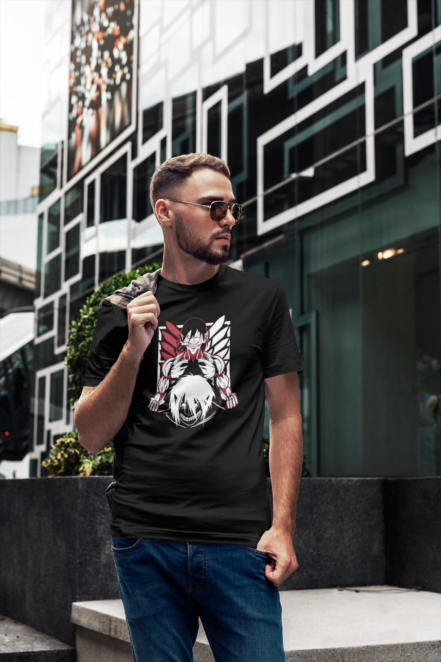 T-Shirt Attacco dei Giganti - Eren Jaeger