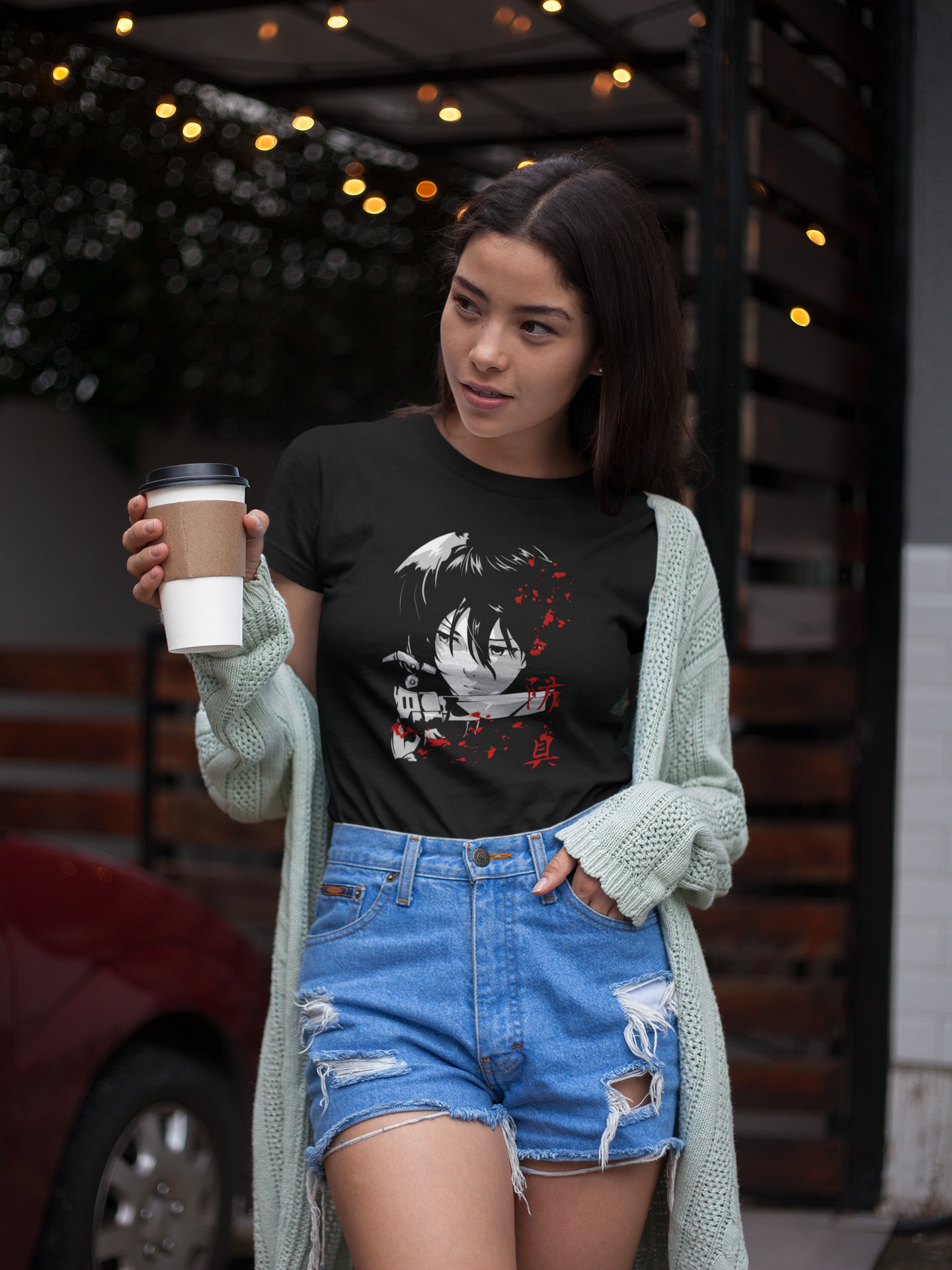 T-Shirt Attacco dei Giganti – Mikasa Ackermann